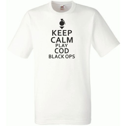 Keep Calm - Black Ops férfi rövid ujjú póló