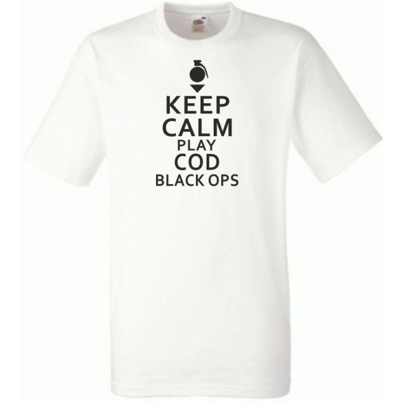 Keep Calm - Black Ops férfi rövid ujjú póló