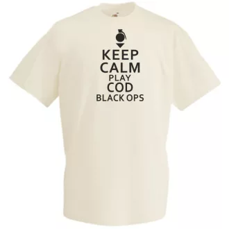 Keep Calm - Black Ops férfi rövid ujjú póló