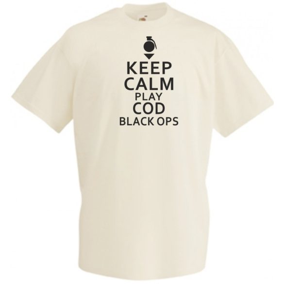 Keep Calm - Black Ops férfi rövid ujjú póló