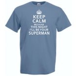 Keep Calm - Superman férfi rövid ujjú póló
