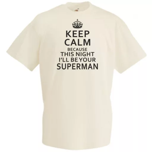 Keep Calm - Superman férfi rövid ujjú póló