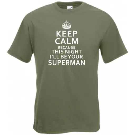 Keep Calm - Superman férfi rövid ujjú póló