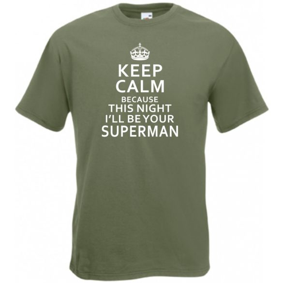 Keep Calm - Superman férfi rövid ujjú póló
