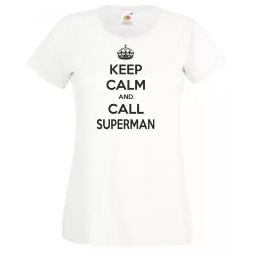Keep Calm - Superman női rövid ujjú póló