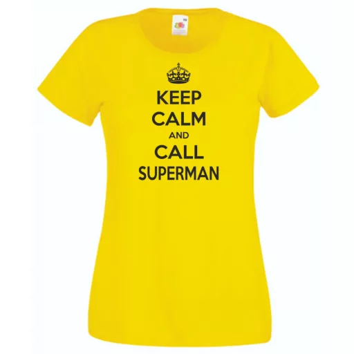 Keep Calm - Superman női rövid ujjú póló