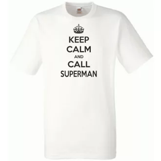 Keep Calm - Superman férfi rövid ujjú póló