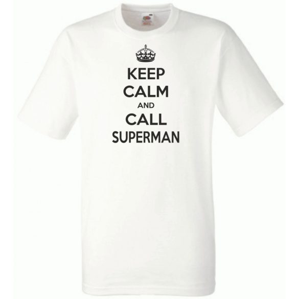Keep Calm - Superman férfi rövid ujjú póló