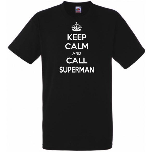 Keep Calm - Superman férfi rövid ujjú póló