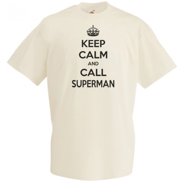 Keep Calm - Superman férfi rövid ujjú póló