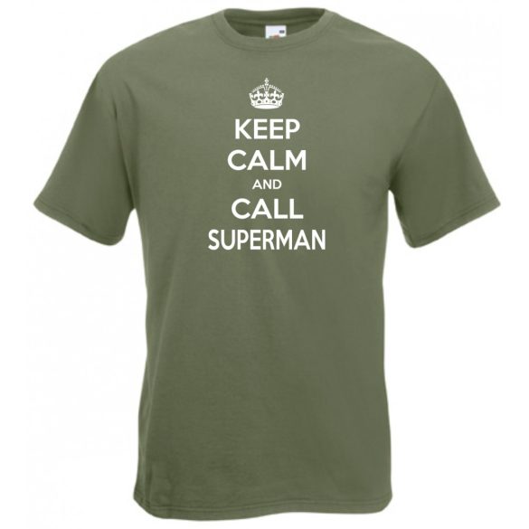Keep Calm - Superman férfi rövid ujjú póló