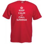 Keep Calm - Superman férfi rövid ujjú póló