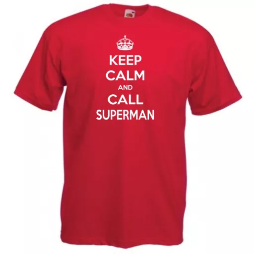 Keep Calm - Superman férfi rövid ujjú póló