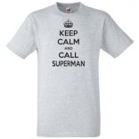 Keep Calm - Superman férfi rövid ujjú póló