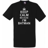Keep Calm ... I'm Batman férfi rövid ujjú póló