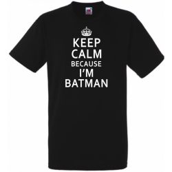 Keep Calm ... I'm Batman férfi rövid ujjú póló