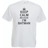 Keep Calm ... I'm Batman férfi rövid ujjú póló