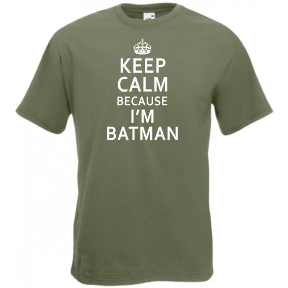 Keep Calm ... I'm Batman férfi rövid ujjú póló