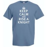 Keep Calm and Rise a Knight férfi rövid ujjú póló