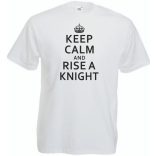 Keep Calm and Rise a Knight férfi rövid ujjú póló