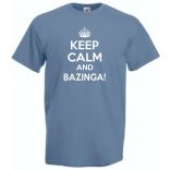 Keep Calm - Agymenők - Bazinga férfi rövid ujjú póló