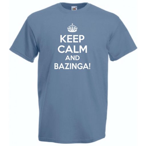 Keep Calm - Agymenők - Bazinga férfi rövid ujjú póló