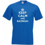 Keep Calm - Agymenők - Bazinga férfi rövid ujjú póló