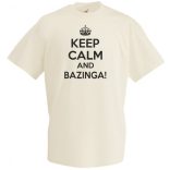 Keep Calm - Agymenők - Bazinga férfi rövid ujjú póló