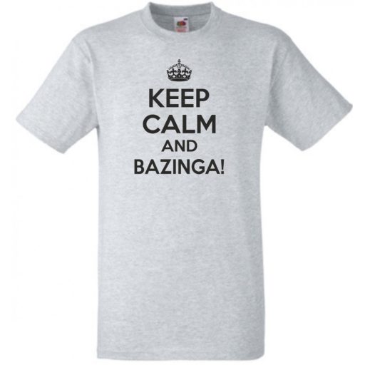 Keep Calm - Agymenők - Bazinga férfi rövid ujjú póló