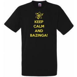 Keep Calm - Bazinga - Agymenők férfi rövid ujjú póló
