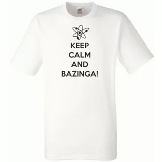 Keep Calm - Bazinga - Agymenők férfi rövid ujjú póló