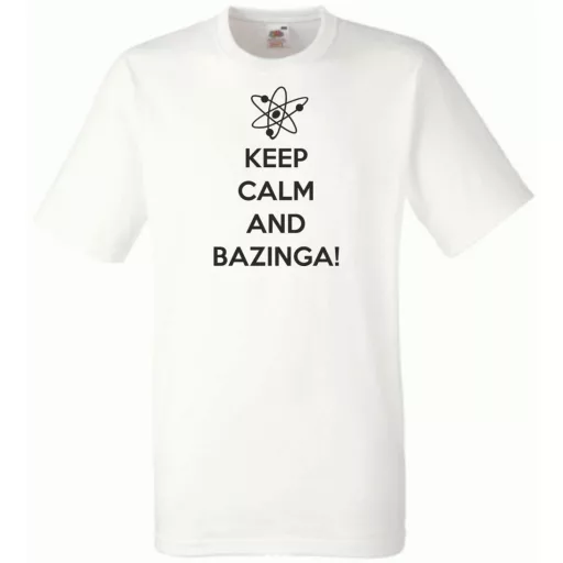Keep Calm - Bazinga - Agymenők férfi rövid ujjú póló