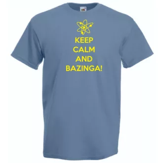 Keep Calm - Bazinga - Agymenők férfi rövid ujjú póló