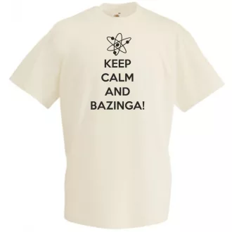 Keep Calm - Bazinga - Agymenők férfi rövid ujjú póló