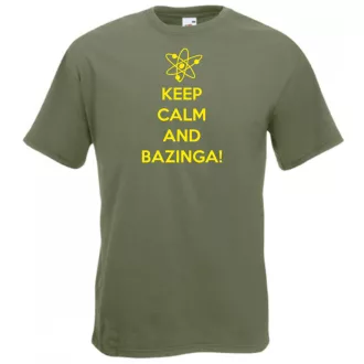Keep Calm - Bazinga - Agymenők férfi rövid ujjú póló