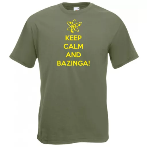 Keep Calm - Bazinga - Agymenők férfi rövid ujjú póló