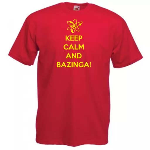 Keep Calm - Bazinga - Agymenők férfi rövid ujjú póló
