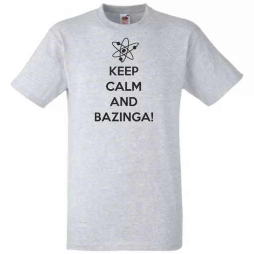 Keep Calm - Bazinga - Agymenők férfi rövid ujjú póló