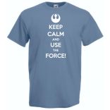 Keep Calm Use the Force férfi rövid ujjú póló