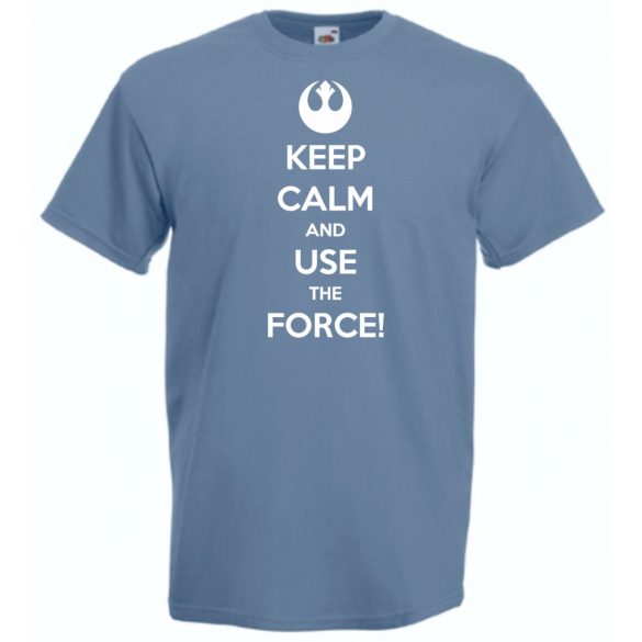 Keep Calm Use the Force férfi rövid ujjú póló