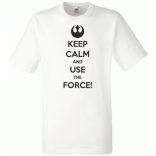 Keep Calm Use the Force férfi rövid ujjú póló