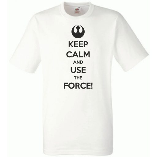 Keep Calm Use the Force férfi rövid ujjú póló