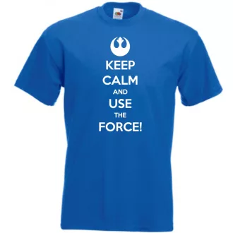 Keep Calm Use the Force férfi rövid ujjú póló