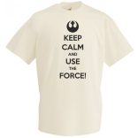 Keep Calm Use the Force férfi rövid ujjú póló