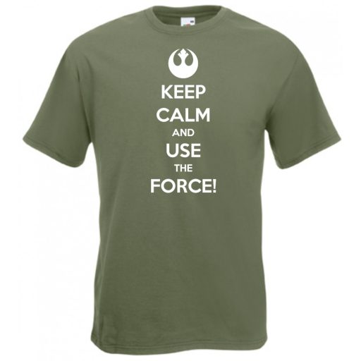 Keep Calm Use the Force férfi rövid ujjú póló