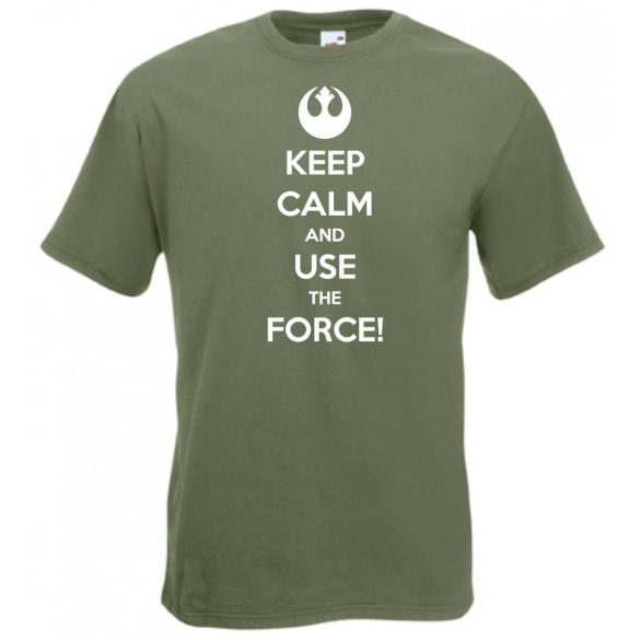 Keep Calm Use the Force férfi rövid ujjú póló