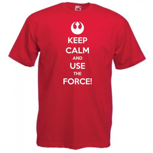 Keep Calm Use the Force férfi rövid ujjú póló