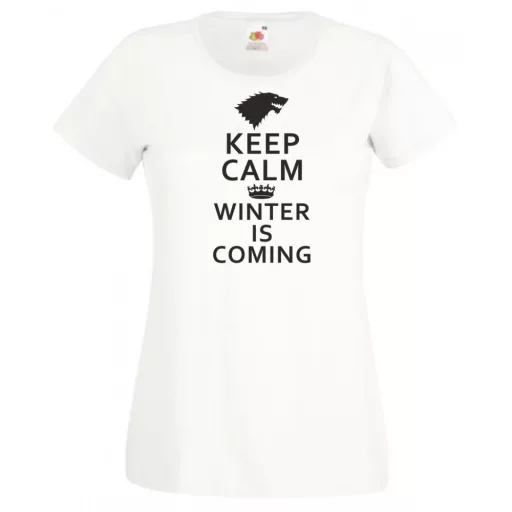 Keep Calm - Winter Is Coming női rövid ujjú póló