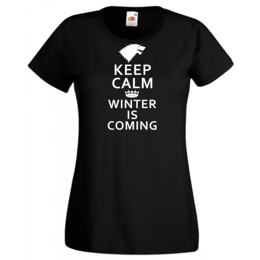 Keep Calm - Winter Is Coming női rövid ujjú póló
