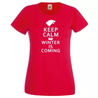 Keep Calm - Winter Is Coming női rövid ujjú póló